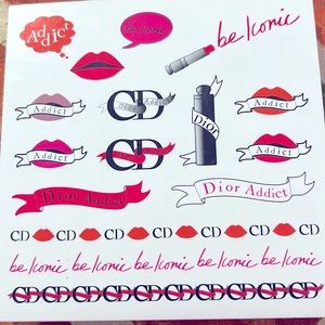 Christian Dior temporary tattoos
